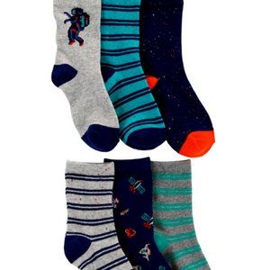 NWT 4 7 6 5 8 up astronaut planets 6 socks carters